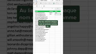 Comment extraire les prénoms d’emails N’oublies pas de sauvegarder pour plus tard [upl. by Aninnaig18]