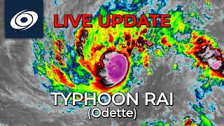 Typhoon Rai Odette approaching the Philippines  Live Update [upl. by Langley]