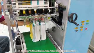 FD320 Boarding Pass Airline Ticket Double Line Ticket Folding Machine In Vietnam 2024 October [upl. by Trojan]