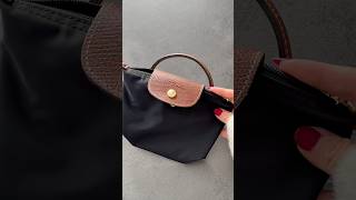 Longchamp Le Pliage  Longchamp mini bag 🖤 longchamplepliage longchamp unboxing shorts [upl. by Shannah177]