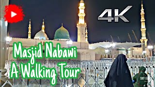 Masjid Nabawi Madina  Walking Tour Sky Lab 4K  2024 [upl. by Mannos874]