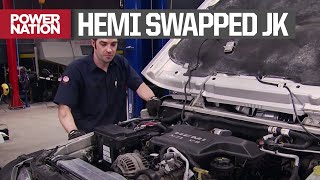 Hear The Hemi Swapped JK Wranglers New Exhaust  Truck Tech S1 E15 [upl. by Rovner]