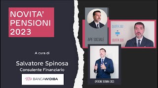 Pensione  Le misure per il 2023 Ape Sociale Quota 103 e Opzione Donna [upl. by Emmalyn]