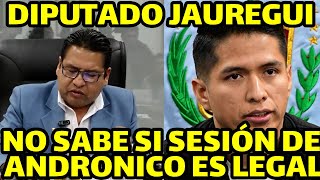 DIPUTADO JAUREGUI DICE RECIBIO NOTIFICACIÓN DEL TRIBUNAL CONSTITUCIONAL QUE ANULA SESIÓN ANDRONICO [upl. by Arette770]