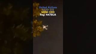 United Airlines MDWORD engine sound [upl. by Jenilee231]