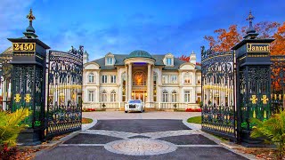 Amazing Palatial Mega Mansion Surrounded by Beautiful Gardens [upl. by Ayikahs988]