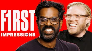 Rob Beckett amp Romesh Ranganathan Do The Wildest Impressions  First Impressions [upl. by Sirromal]