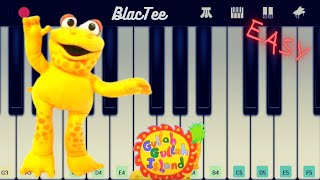 Gullah Gullah Island  Theme Song EASY Piano Tutorial [upl. by Eillim]