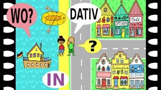 Deutsch lernen Frage quotWoquot  quotinquot  Dativ  learn German question quotWherequot  dative case [upl. by Oneg]