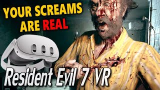 Mind BLOWING Resident Evil 7 PC VR Graphics  Quest 3 [upl. by Naujak]