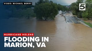 Viewer video shows flooding in Marion Virginia [upl. by Denna457]