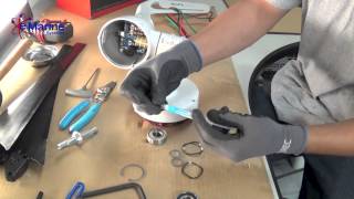 How To Replace Face Bearings of An AIR Wind Generator  e Marine Systems [upl. by Hanavas]