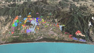 Bolgheri vineyard in 3D Engl [upl. by Godbeare]