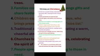 10 lines on my favourite festival Christmas 🎄🥳  Essay on Christmas christmas santa [upl. by Denis]