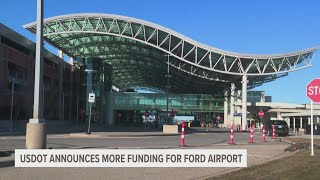 US Department of Transportation announces new funding for Gerald R Ford Airport [upl. by Ahsiek]