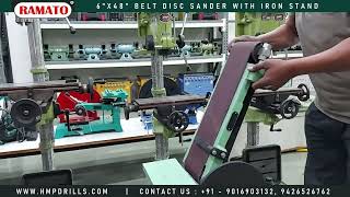 6x48 Belt Sanding Grinder Manufacturers  Belt And Disc Sander Manufacturers Rajkot Gujarat INDIA [upl. by Slinkman]