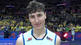 VNL  Alessandro Bovolenta nel post Italia  Brasile 32 [upl. by Ackler]