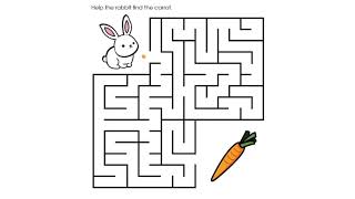 Urgently HELP the Rabbit find Carrot in the MAZE puzzle [upl. by Pastelki99]