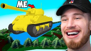 Building The LARGEST TANK in Roblox Build a Boat [upl. by Dedric]