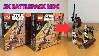 LEGO STAR WARS ALTERNATIVE BUILD FOR CLONE TROOPER BATTLE DROID BATTLE PACK [upl. by Farlie]