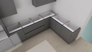 How to Fit a Laminate Worktop [upl. by Enneyehs]