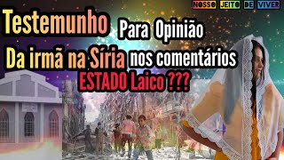 TESTEMUNHO irmã na SÍRIA ACEITOU JESUS PELA BÍBLIA SAGRADA QUE É A PALAVRA ccb orientemedio [upl. by Anelad926]