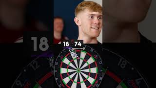 Chris Dobey beating Lewis Halls ninedart score with two darts 😅 [upl. by Charbonnier]