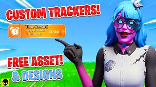 CUSTOM TRACKERS  FREE ASSETS  UEFN  FORTNITE [upl. by Nam]