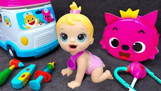 91 Minutes Satisfying Pinkfong Doctor Play Set Unboxing ASMR Ambulance Toy Collection 🎀 Beast Unbox [upl. by Rebah]