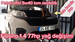 Fiat fiorino 14 benzin lpg motor yağı ve yağ filtresi değişimi  paran cebinde kalsın [upl. by Ion]