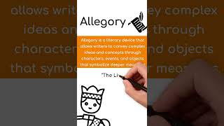 What is allegory shorts literarydevices allegory [upl. by Alleynad]