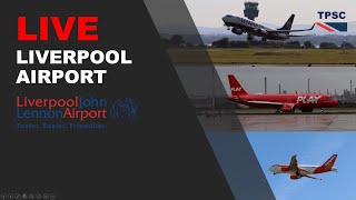 🔴 LIVE STREAM 2PM  Forecast WINDY 90 Years of LPL Airport  Liverpool Airport EGGP LPL  TPSC [upl. by Leela]