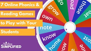 7 Online Phonics  Reading Games to Play with Your Students [upl. by Tranquada]