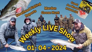 LIVE Show Topics Multiple Steelhead Reports Steelhead Lure Madness Robolize Season 6 Show 1 [upl. by Oilisab346]