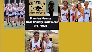 Corydon Youth Cross Country Unstoppable Force at Crawford County Invitational [upl. by Bellina85]