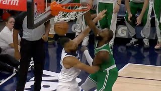 Jaylen Brown Dunks on Rudy Goberts Head 😱 [upl. by Pablo]