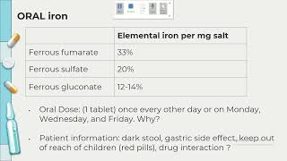 Iron deficiency anemia treatment [upl. by Rubinstein]