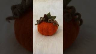 NEEDLE FELTING Pumpkin Tutorial [upl. by Ainesej871]