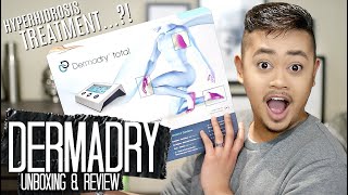 DERMADRY UNBOXING amp REVIEW  SWEATY HANDS FEET amp UNDERARM  HYPERHIDROSIS TREATMENT [upl. by Ovatsug]