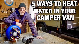 The best way to heat water in a camper van vanlife [upl. by Nagiem270]