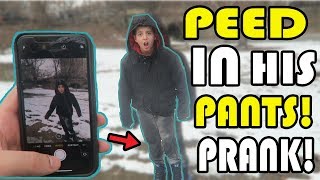 PEED IN HIS PANTS IN PUBLIC PRANK ON MY MOM [upl. by Ewolram]