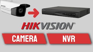 How to add an IP camera to a Hikvision NVR Hikvision NVR Setup [upl. by Sancha139]