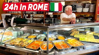 24 Hours Of ITALIAN FOOD In ROME  Best Roman Pizza amp Local Street Food [upl. by Teddi250]