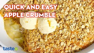 Quick and easy apple crumble recipe  tastecomau [upl. by Eaneg337]