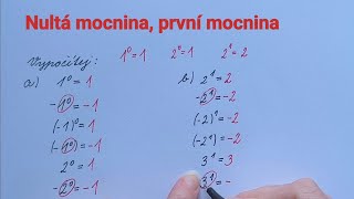 Nultá mocnina první mocnina [upl. by Verena]