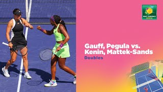 Gauff and Pegula vs Kenin and MattekSands Doubles Highlights  Indian Wells 2024 [upl. by Groh]