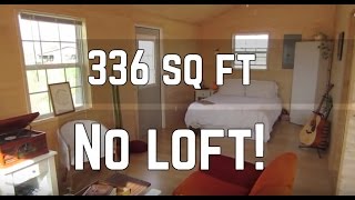 Tiny House Tour  336 sq ft Converted Shed Cabin  No Loft [upl. by Animas363]