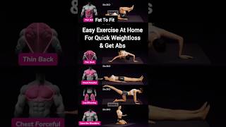 Easy Exercise At Home For Weightloss amp Get Abs 😱 Fat To Fit 🔥shorts fitnessweightloss workout [upl. by Illil]