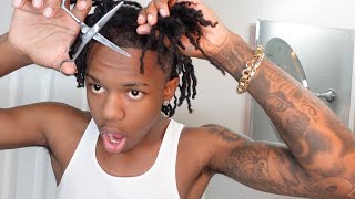 HIGH TAPER SELF CUT TUTORIAL DREADS GONE [upl. by Allenad]