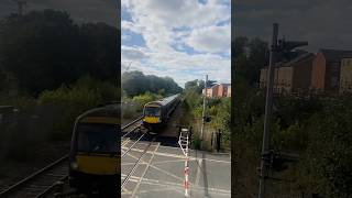 Train at Spondon 14924 170 TURBOSTAR with CROSSING ACTIVATION [upl. by Saul]